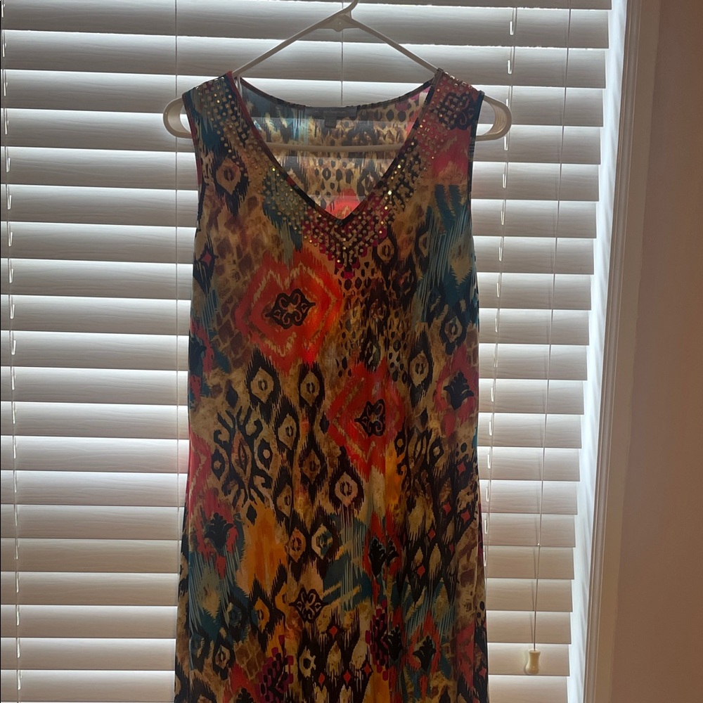 NY Collection Multicolor Maxi Dress